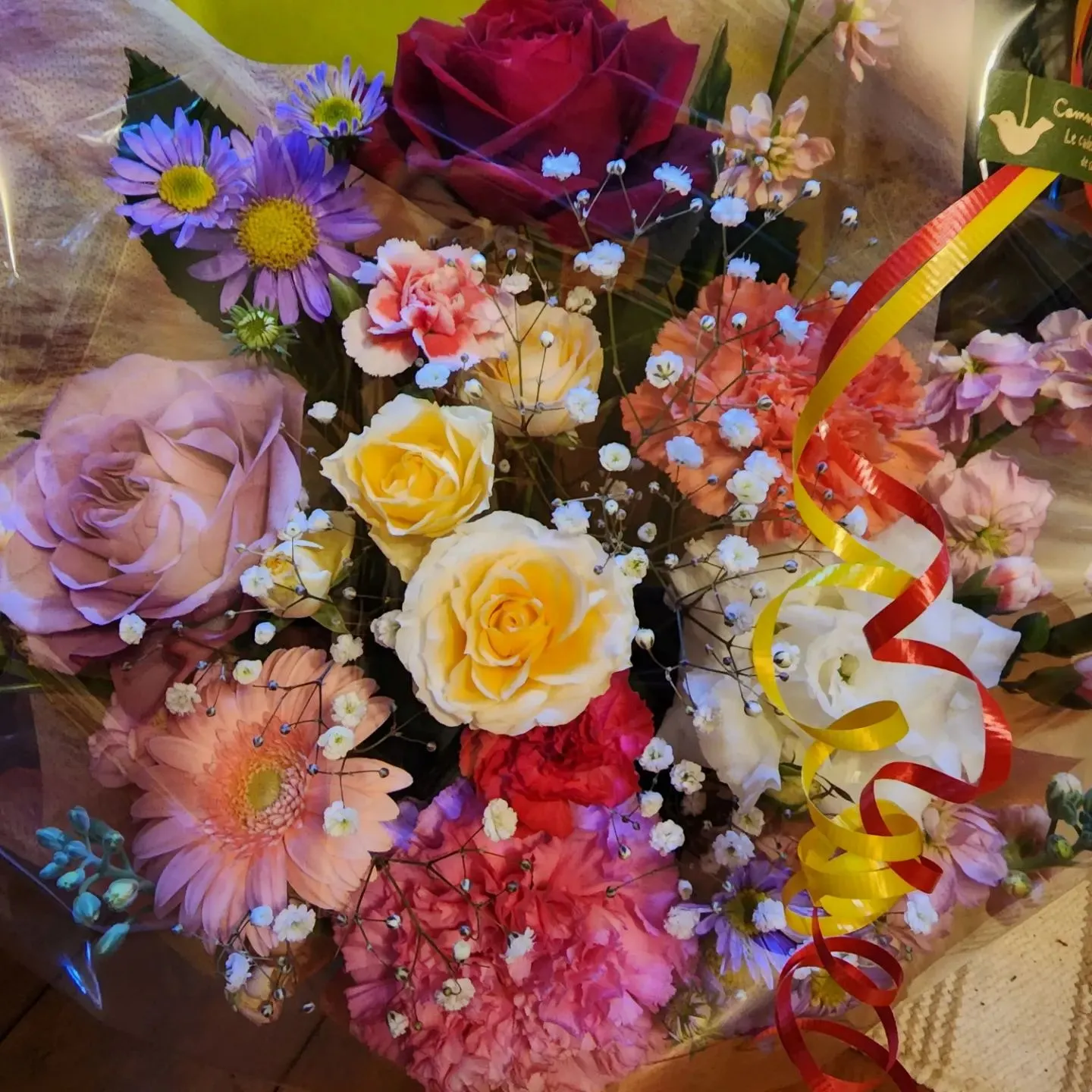 誕生日には、お友達から